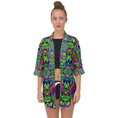 Colorful-15 Open Front Chiffon Kimono by ArtworkByPatrick