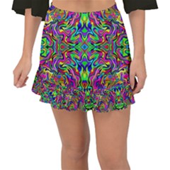 Colorful-15 Fishtail Mini Chiffon Skirt by ArtworkByPatrick