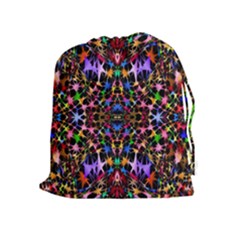 Colorful-16 Drawstring Pouches (extra Large) by ArtworkByPatrick