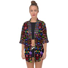 Colorful-16 Open Front Chiffon Kimono by ArtworkByPatrick