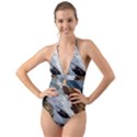 Jobo Beach Isabela Puerto Rico  Halter Cut-Out One Piece Swimsuit View1