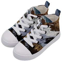 Jobo Beach Isabela Puerto Rico  Kid s Mid-top Canvas Sneakers