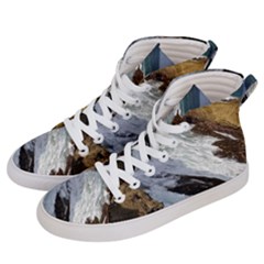 Jobo Beach Isabela Puerto Rico  Women s Hi-top Skate Sneakers by StarvingArtisan