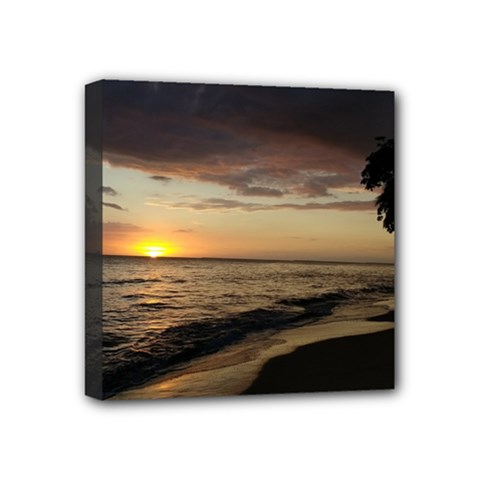 Rincon Puerto Rico Sunset Mini Canvas 4  X 4  by StarvingArtisan