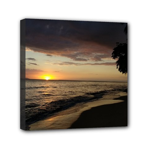 Rincon Puerto Rico Sunset Mini Canvas 6  X 6  by StarvingArtisan