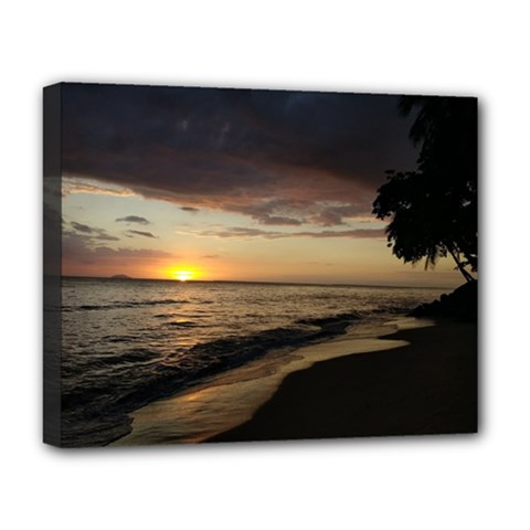 Rincon Puerto Rico Sunset Deluxe Canvas 20  X 16   by StarvingArtisan