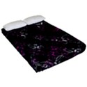 Dark Intersecting Lace Pattern Fitted Sheet (Queen Size) View2