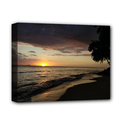 Sunset Rincon Puerto Rico  Deluxe Canvas 14  X 11  by StarvingArtisan