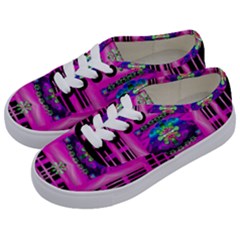 Flower Cartoon In A Cave Pop Art Kids  Classic Low Top Sneakers by pepitasart