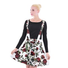 Red Roses Suspender Skater Skirt