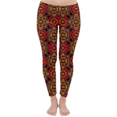 Colorful Ornate Pattern Design Classic Winter Leggings by dflcprints