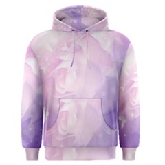 Beautiful Rose, Soft Violet Colors Men s Pullover Hoodie by FantasyWorld7