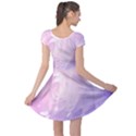 Beautiful Rose, Soft Violet Colors Cap Sleeve Dress View2