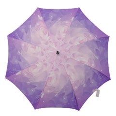 Beautiful Rose, Soft Violet Colors Hook Handle Umbrellas (small) by FantasyWorld7