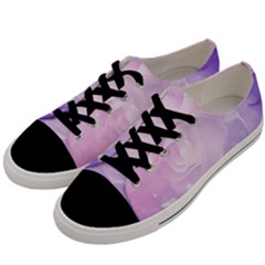 Beautiful Rose, Soft Violet Colors Men s Low Top Canvas Sneakers by FantasyWorld7