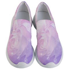 Beautiful Rose, Soft Violet Colors Women s Lightweight Slip Ons by FantasyWorld7