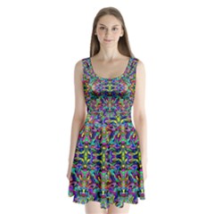 Colorful-17 Split Back Mini Dress  by ArtworkByPatrick