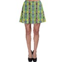 Decorative Summer Girls With Flower Hair Skater Skirt View1