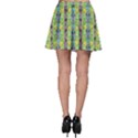 Decorative Summer Girls With Flower Hair Skater Skirt View2