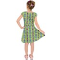 Decorative Summer Girls With Flower Hair Kids  Short Sleeve Dress View2