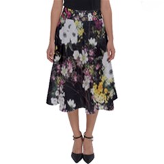 Floral Print Perfect Length Midi Skirt by CasaDiModa