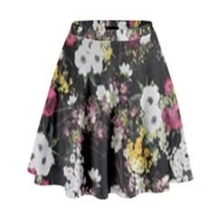 Floral Print High Waist Skirt by CasaDiModa