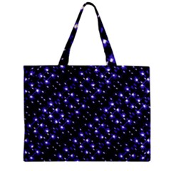 Dark Galaxy Stripes Pattern Zipper Mini Tote Bag by dflcprints