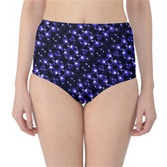 Dark Galaxy Stripes Pattern High-waist Bikini Bottoms by dflcprints