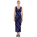 Dark Galaxy Stripes Pattern Fitted Maxi Dress View1