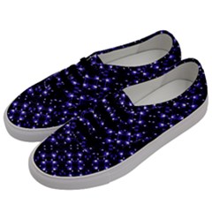 Dark Galaxy Stripes Pattern Men s Classic Low Top Sneakers by dflcprints