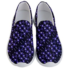 Dark Galaxy Stripes Pattern Men s Lightweight Slip Ons by dflcprints