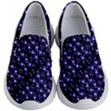 Dark Galaxy Stripes Pattern Kid s Lightweight Slip Ons View1