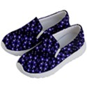 Dark Galaxy Stripes Pattern Kid s Lightweight Slip Ons View2