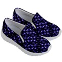 Dark Galaxy Stripes Pattern Kid s Lightweight Slip Ons View3