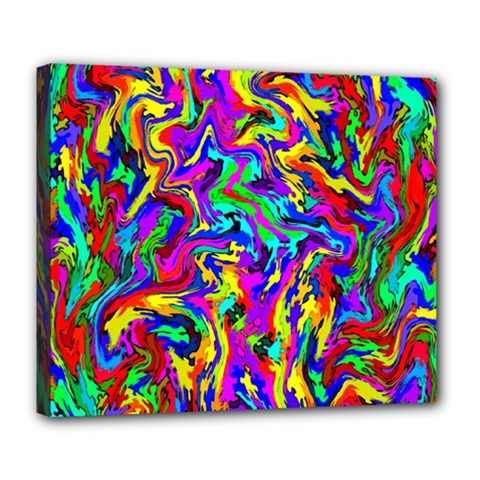 Artwork By Patrick-colorful-18 Deluxe Canvas 24  X 20   by ArtworkByPatrick