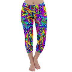 Artwork By Patrick-colorful-18 Capri Winter Leggings  by ArtworkByPatrick