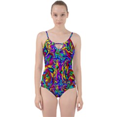 Artwork By Patrick-colorful-18 Cut Out Top Tankini Set by ArtworkByPatrick