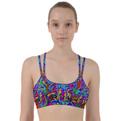 Artwork By Patrick-colorful-18 Line Them Up Sports Bra by ArtworkByPatrick