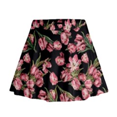 Pink Tulip Mini Flare Skirt by CasaDiModa