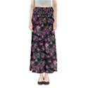 Purple Tulip print Full Length Maxi Skirt View1