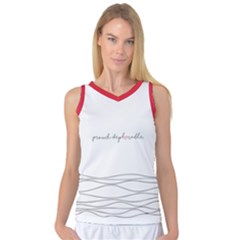 Proud Deplorable Maga Women For Trump With Heart Women s Basketball Tank Top by snek