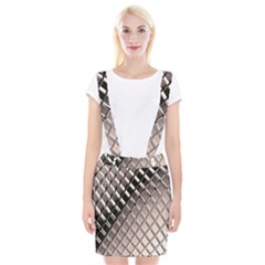 3d Abstract Pattern Braces Suspender Skirt