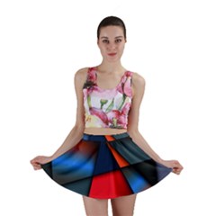 3d And Abstract Mini Skirt