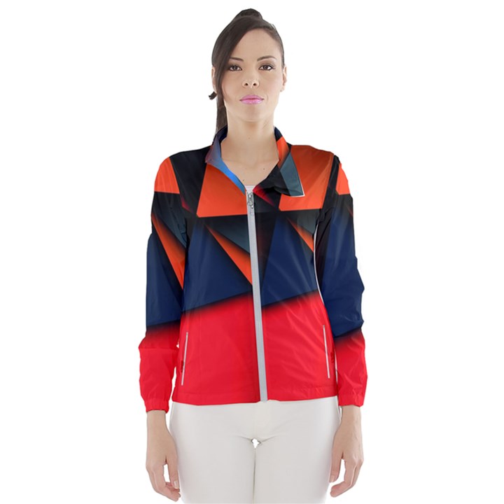 3d And Abstract Wind Breaker (Women)