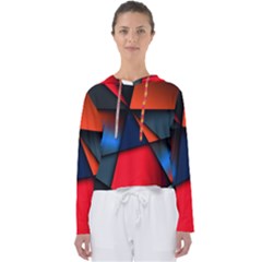 3d And Abstract Women s Slouchy Sweat