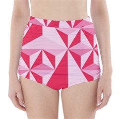 3d Pattern Experiments High-waisted Bikini Bottoms by Sapixe