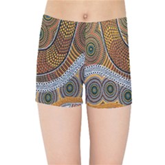 Aboriginal Traditional Pattern Kids Sports Shorts