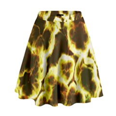 Abstract Pattern High Waist Skirt