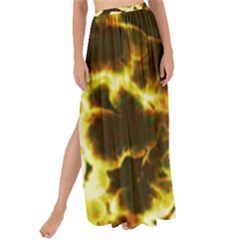 Abstract Pattern Maxi Chiffon Tie-up Sarong