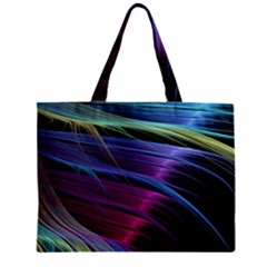 Abstract Satin Zipper Mini Tote Bag